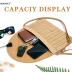 COOKOOKY Straw Clutch Handbag Summer Beach Straw Purse for Women woven Envelope Bag