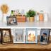 XUANLUO 5x7 Picture Frames Set of 4 Rustic Retro Photo Frame with Plexiglass Wall Mount and Tabletop Display Family Friends Wedding Gift