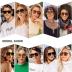 SOJOS Retro Polarized Aviator Sunglasses for Women Men Classic 70s Vintage Trendy Square Aviators SJ2174