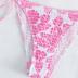 MakeMeChic Women's Halter Tie Side Triangle Bikini Set high Cut 2 Piece Bikini Swimsuit Bathing Suit