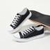 yageyan Men Canvas Low top Shoes Classic Casual Sneakers Black and White Fashion Shoes