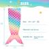 WERNNSAI Mermaid Tail Blanket - Plush Mermaid Wearable Blanket for Girls Teens All Seasons Soft Flannel Snuggle Blanket little Mermaid Scale Sleeping Bag 55" x 24" (Rainbow)