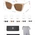 SOJOS Trendy Polarized Sunglasses For Women Retro Womens Oversized Square Cat Eye Sun Glasses UV Protection SJ2206