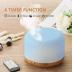 Oil Diffuser, 500ml Essential Oil Diffusers, Aromatherapy Diffuser with 2 Mist Mode 4 Timers＆7 Ambient Light Waterless Auto Off, Diffusers Large Room Home Office
