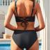 Yonique Women's Two Piece High Waisted Bikini Set Tummy Control Swimsuit Full Coverage Bathing Suit