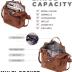 WYFJNX PU Leather Backpack Purse for Women Fashion Multipurpose Design Handbag Ladies Shoulder Bags Travel Backpack Brown