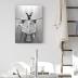 kvtiwee Custom Pet Portrait from photo, Pet in Toilet Canvas Print Wall Art, Black and White Funny Bathroom Art, Personalized Pet Gift, Custom Pet Dog Cat Poster Printable