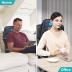 AIVEISI Massage Seat Cushion Pad with Heat 9 Massage Style Lumbar Support Function, Fatigue Stress Relief Back Massager Chair Pad for Men Women Home Office Use