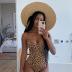 Narecte Sexy One Piece Bathing Suit for Women Tummy Control High Cut One Piece Swimsuit Womens Swim Suit