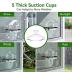 Clear Window Bird Feeder with 5 Extra Strong Suction Cups, DY-SKTY Sturdy and Durable Acrylic Bird Feeders for Viewing Wild Bird Outside, as a Bird Watching Gift, Outdoor Bird Feeder, and Garden Decor