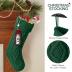Hommtina Christmas Stockings, Personalized Christmas Stockings 18 Inches Large Size Cable Knitted Stocking Gifts (3pcs White&Red&Green)