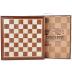 Chess and Checkers Board Game Sets for Adults Wooden Deluxe 15 inch Wood Board Box with Storage, Classic 2 in 1 Large Size with Chess Pieces - 3” King Height - 2 Extra Queens