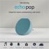 Amazon Echo Pop | Alexa fits in anywhere: bedroom, living room, bathroom, office, and small spaces | Midnight Teal