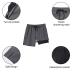 Arcweg Mens Swim Trunks with Compression Liner 2 in 1 Beach Swimming Trunks Quick Dry Swim Shorts with Zipper Pockets