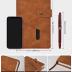 Brown A5 Lined Leather Journal Notebook for Men Women,5.9 X 8.4" Personalized Hardcover Journal with Pen,200 Pages 100 Gsm Thick Ruled Paper Daily Diary for School,Travel,Business,Work,Home Writing