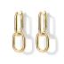 PAVOI 14K Yellow Gold Convertible Link Earrings for Women | Paperclip Link Chain Earrings | Drop Dangle Earrings