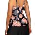 Yonique Women Two Piece Plus Size Tankini with Skirt Tummy Control Bathing Suits High Neck Swimsuits