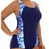 Aqua Eve Plus Size Swimsuits Athletic One Piece Bathing Suit for Women Tummy Control Slimming Swimwear
