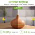 InnoGear Aromatherapy Diffuser & 10 Essential Oils Set, 400ml Diffuser Ultrasonic Diffuser Cool Mist Humidifier with 4 Timers 7 Colors Light Waterless Auto Off for Large Room Office, Yellow Wood Grain