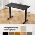 ErGear Height Adjustable Electric Standing Desk, 48 x 24 Inches Sit Stand up Desk, Memory Computer Home Office Desk (Black)