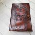 Quirky Craft Brown Leather Journal, Doors of Durin, Tolkien Lord of the Ring Embossed Journal, Book of Shadows Notebook