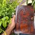 Quirky Craft Brown Leather Journal, Doors of Durin, Tolkien Lord of the Ring Embossed Journal, Book of Shadows Notebook