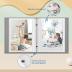 Fintie Photo Album 4x6 Photos - 52 Photos Small Mini Capacity Premium Vegan Leather Cover , Portable Wallet Photo Album for Family Wedding Boys Girls, Raining Hearts
