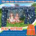Tiny Land Kids-Fort-Building-Kit-80 Pieces-Creative Fort Toy for 5,6,7,8 Years Old Boy & Girls-STEM Building Toys DIY Castles Tunnels Play Tent Rocket Tower Indoor & Outdoor Playhouse
