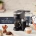 Keurig K-Café SMART Single Serve Coffee Maker with WiFi Compatibility, Latte and Cappuccino Machine with Built-In Frother, 6 Brew Sizes, Compatible with Alexa, Black