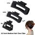 Sisiaipu 3.5 Inch Medium Hair Accessories - 12 Pcs Square Jaw Clips for Thick and Thin Hair, Rectangular Rectangle Basic Color Hair Clips for Women and Girls