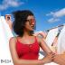 FEISEDY Sunglasses, Rimless Mirrored Sun Glasses with Reflective One-Piece Lens, B4114