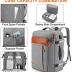 Lumesner Carry on Backpack, Extra Large 40L Flight Approved Travel Backpack for Men & Women,Expandable Large Suitcase Backpacks With 4 Packing Cubes,Water Resistant Luggage Daypack Weekender Bag,Grey