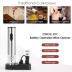 CIRCLE JOY 5-in-1 Electric Wine Opener Gift Set Stainless Steel Electric Wine Bottle Opener Battery Operated Corkscrew with Foil Cutter, Wine Pour, Wine Stopper and Storage Base, Silver