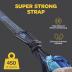 Durable Hammock 500 lb Capacity, Nylon Camping Hammock Chair - Double or Single Sizes w/Tree Straps and Attached Carry Bag - Portable for Travel/Backpacking/Beach/Backyard (Large, Black & Light Grey)