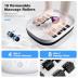 Collapsible Foot Spa Bath with Heat, Remote Control, Temperature Control, Bubbles, Pumice Stone, Red Light, Timer, 16 Massage Roller Pedicure Foot Spa Tub Foot Soaker for Soothe & Relax Tired Feet