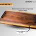 Personalized Cutting Board Wedding Gift – Walnut Live Edge Wood (6 Designs) Customized Monogramed Bride Groom Unique Engraved Rustic Display Newlywed Couple Parents Anniversary Housewarming Christmas