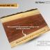 Personalized Cutting Board Wedding Gift – Walnut Live Edge Wood (6 Designs) Customized Monogramed Bride Groom Unique Engraved Rustic Display Newlywed Couple Parents Anniversary Housewarming Christmas