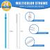 24 PCS, Reusable Straws with 4 Brushes, 10.5" Long Tritan Hard Plastic Straws, 12 Colors Translucent Replacement Drinking for 16OZ-32 OZ Tumblers, Cups, Jars, Stanley, YETI, Starbucks, BPA Free