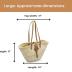 FRENCH BASKET straw bag with leather handles beach bag, straw bag, market basket, Moroccan Basket, Crossbody Bag, Summer Bag