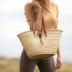 FRENCH BASKET straw bag with leather handles beach bag, straw bag, market basket, Moroccan Basket, Crossbody Bag, Summer Bag