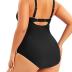 Aqua Eve Plus Size One Piece Swimsuit for Women Tummy Control Bathing Suit Cutout Swimwear