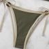 SHENHE Women's Sexy Bikini Sets Ring Triangle Tie Bathing Suits 2 Piece Swimsuits