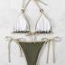 SHENHE Women's Sexy Bikini Sets Ring Triangle Tie Bathing Suits 2 Piece Swimsuits
