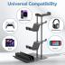 KDD Headphone Stand, Controller Holder & Headset Holder for Desk, Earphone Stand with Aluminum Supporting Bar, Universal Storage Organizer Headphones/Controller/Switch/Mobile Phone