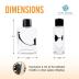 FerroFluid Display Toy Bottle – Ferro Fluid Liquid Metal STEM Toy, Magnetic Desk Toy with Neodymium Magnets, Interactive Kids & Adults Physics Toy, Educational Iron Filings Magnet Science Kit