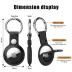 4 Pack Airtag Holder for Apple Air Tag Keychain, PU Leather Airtag Case, Air Tagsmate for Luggage, Comes with Ring Metal Snap Keyring for Luggage, Keys, Pets, Kids Bag