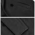 Hooever Women's Winter Wool Coat Casual Notch Lapel Single-Breasted Peacoat(Black-L)