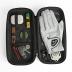 Accessory Case - Golf Bag Organizer. Airtight, Water-Resistant, Protective Hard Case for Phone, Tees, Ball Markers, Repair Tools, and Golf Essentials. Removable Golf Glove Hanger/Dryer