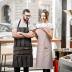 BeLuyi 2 Pack Adjustable Bib Apron with 2 Pockets Chef Cooking Kitchen Restaurant Aprons for Women Men (Black/Brown Stripes)