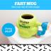 BigMouth Inc. Fart Mug, Funny Gag Gift, Large Ceramic Coffee Mug, Silent but Deadly - 22 Ounces
